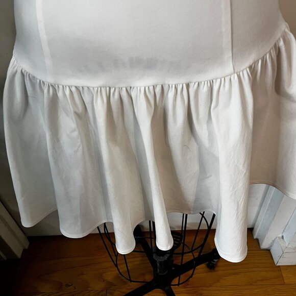 NWT ZARA White Corset Mini Dress Size Medium - Picture 7 of 11